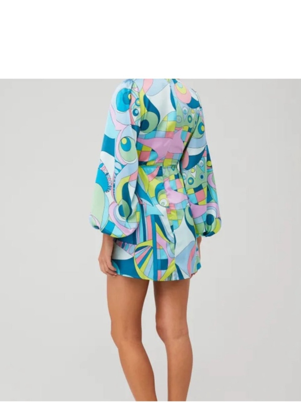 NEW Show Me Your Mumu Go Out Cut Out Mini Dress Luxe Satin M - Picture 3 of 8